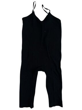 New Mix Black Ribbed Tank Bodysuit Size OS